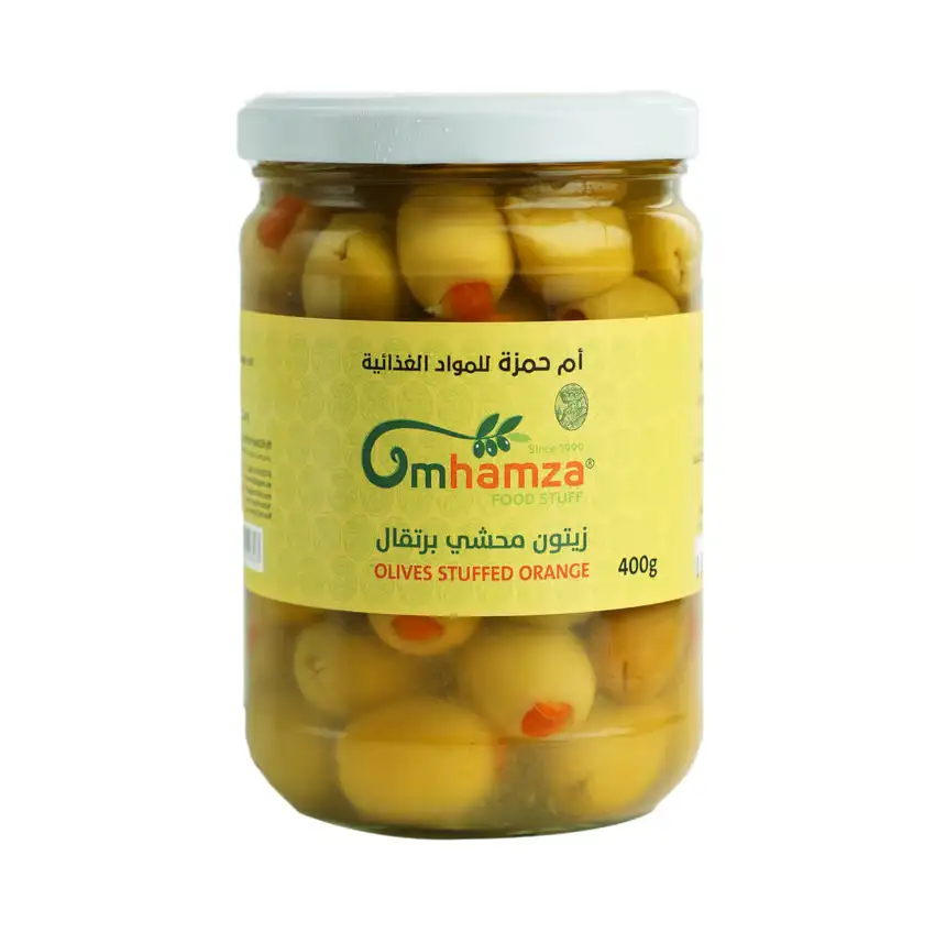 Orange Stuffed Olives — Um Hamza — 400g