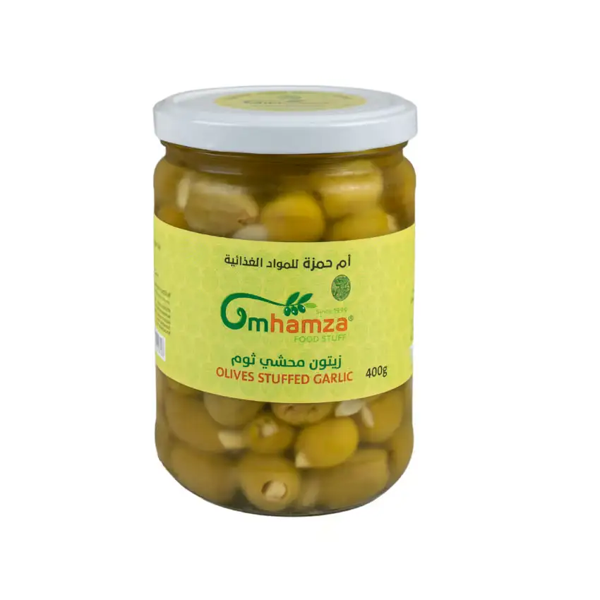 Garlic Stuffed Olives — Um Hamza — 400g